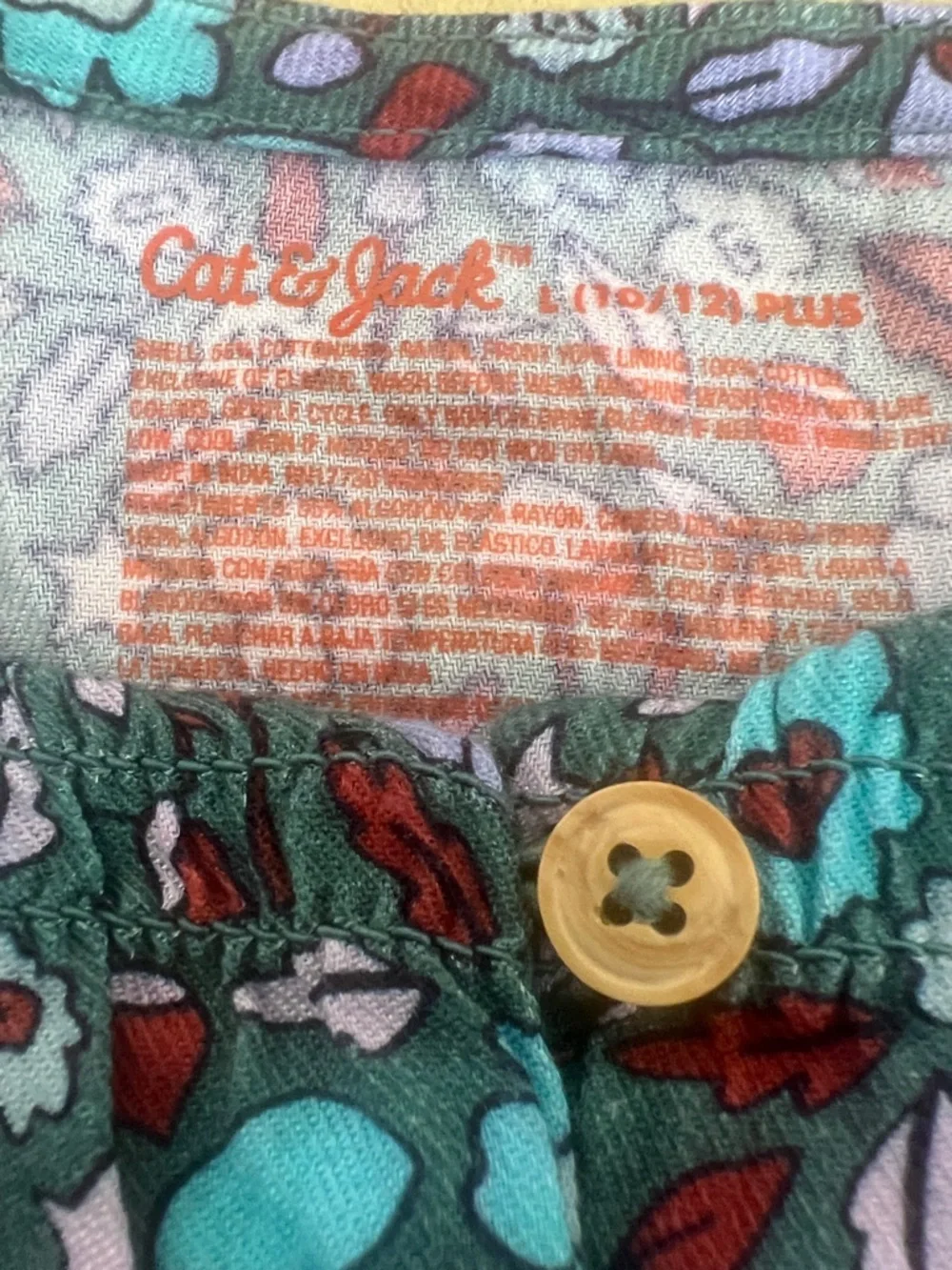 NWT- Cat & Jack SMOCKED Brown and Cream Mushroom 🍄 & Acorn Print Dress
